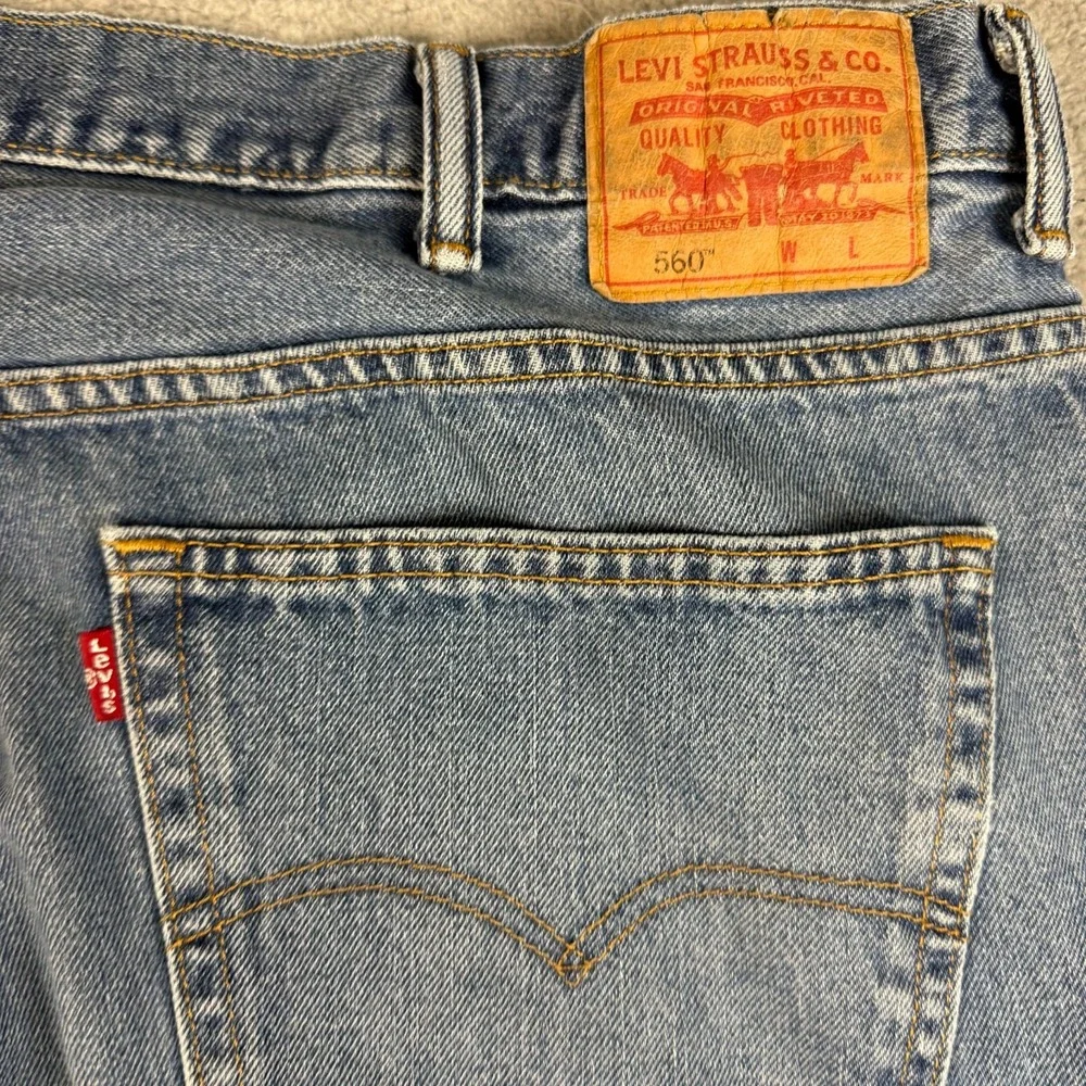 Levi's 560 Jeans Mens‎ 46 Blue High Rise Comfort Fit Baggy 90s Y2K Loose Skate